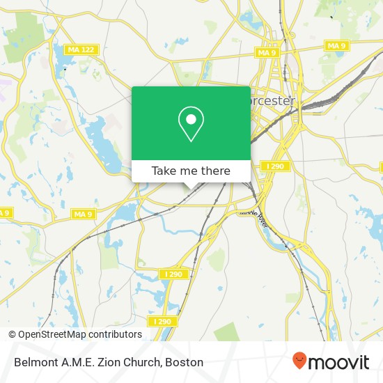 Mapa de Belmont A.M.E. Zion Church