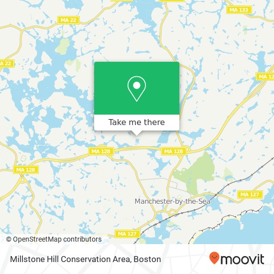 Millstone Hill Conservation Area map