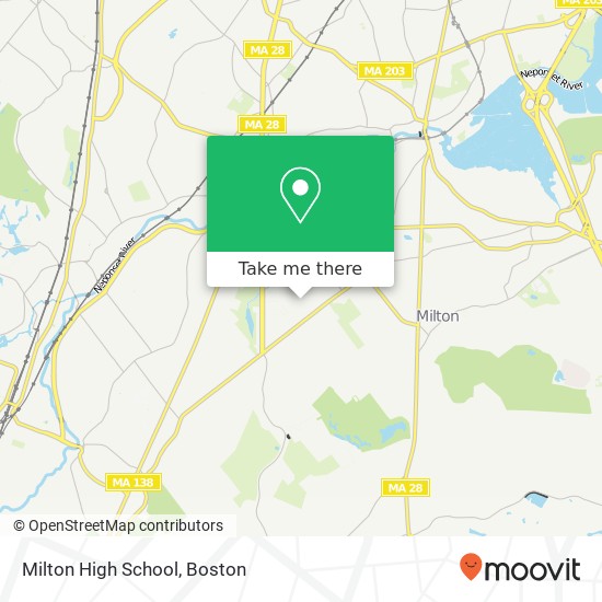 Mapa de Milton High School
