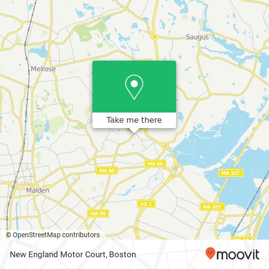 Mapa de New England Motor Court