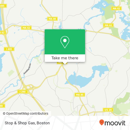 Stop & Shop Gas map