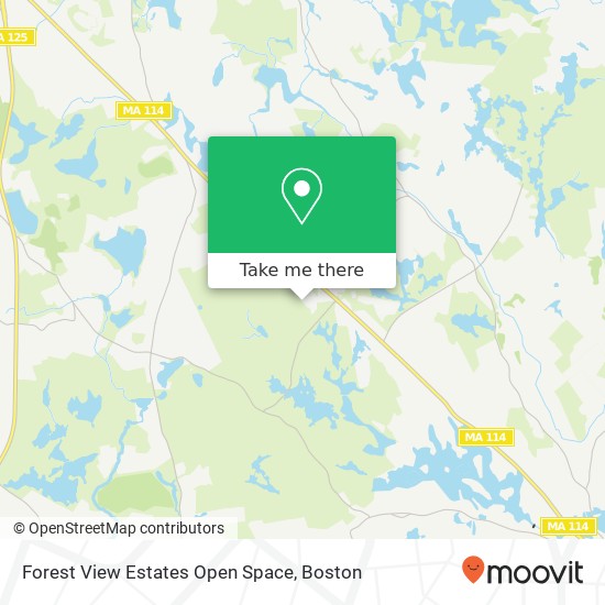 Mapa de Forest View Estates Open Space