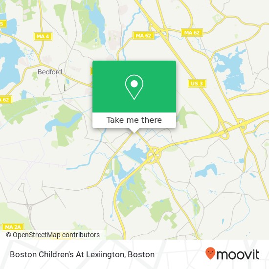 Boston Children's At Lexiington map