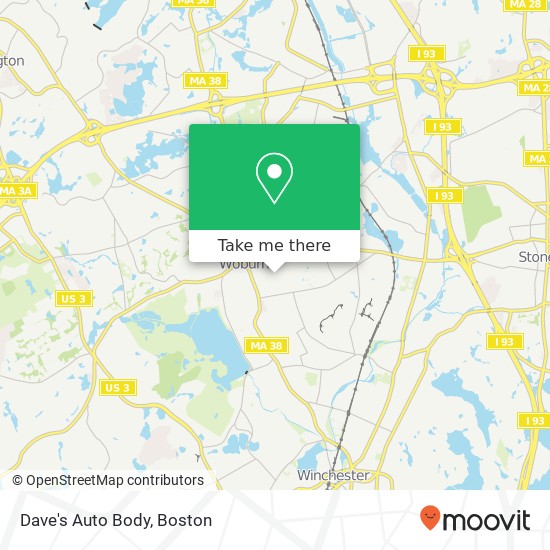 Mapa de Dave's Auto Body