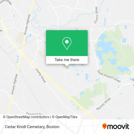 Cedar Knoll Cemetary map