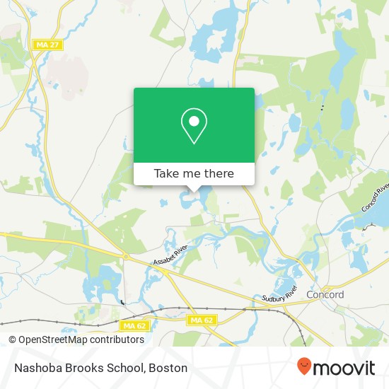 Nashoba Brooks School map