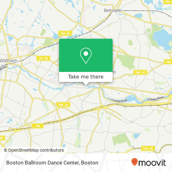 Mapa de Boston Ballroom Dance Center