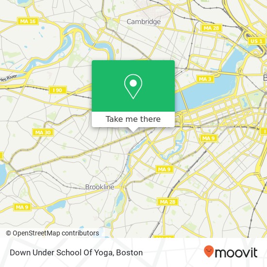 Down Under School Of Yoga map