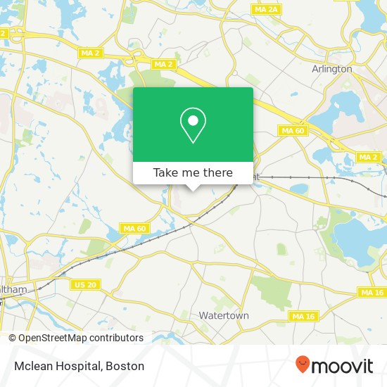 Mclean Hospital map