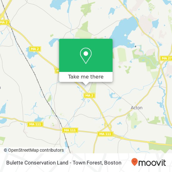 Mapa de Bulette Conservation Land - Town Forest