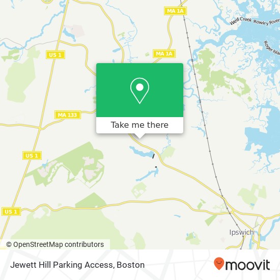 Mapa de Jewett Hill Parking Access