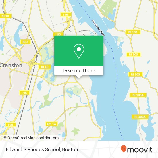 Edward S Rhodes School map