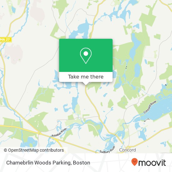 Chamebrlin Woods Parking map