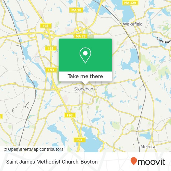 Saint James Methodist Church map