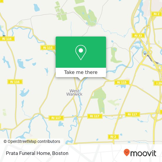 Mapa de Prata Funeral Home