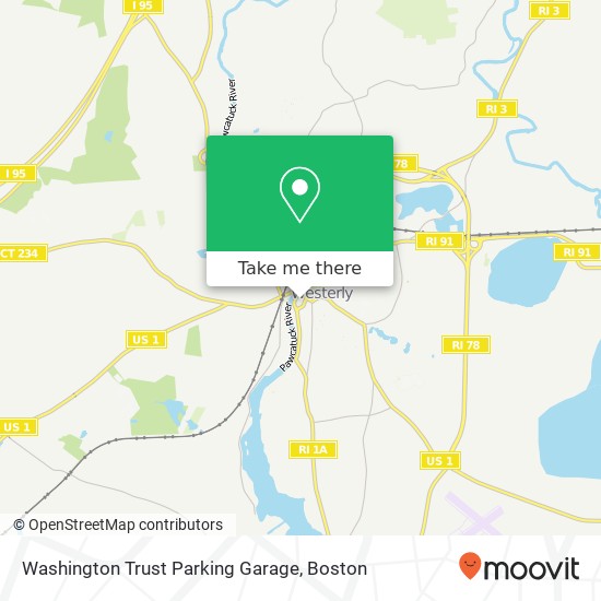 Washington Trust Parking Garage map