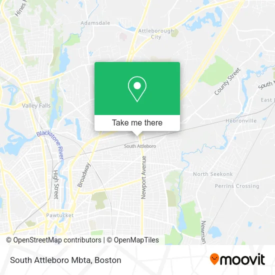 South Attleboro Mbta map