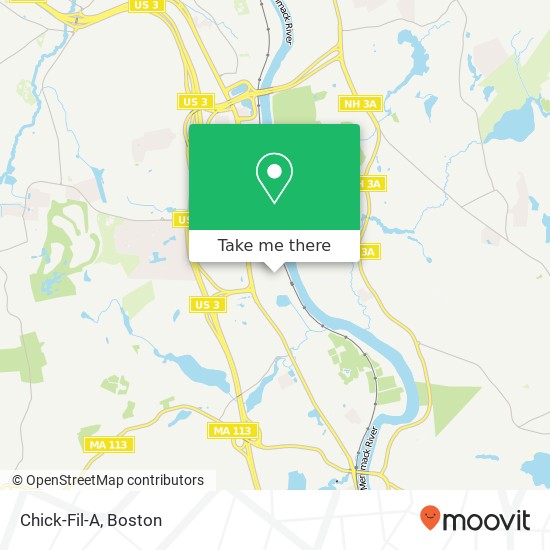 Chick-Fil-A map