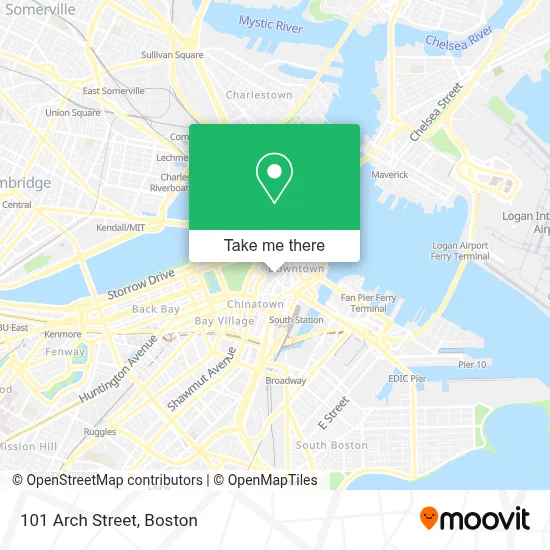 101 Arch Street map