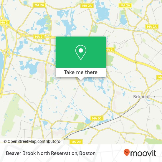 Beaver Brook North Reservation map