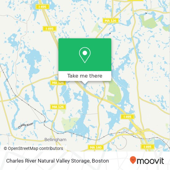 Charles River Natural Valley Storage map