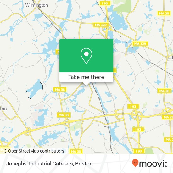 Josephs' Industrial Caterers map