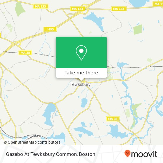 Mapa de Gazebo At Tewksbury Common