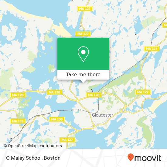 Mapa de O Maley School