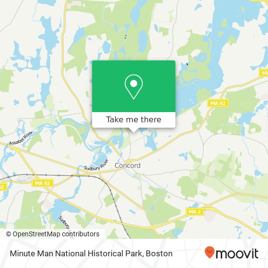 Minute Man National Historical Park map