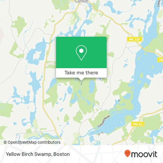 Mapa de Yellow Birch Swamp