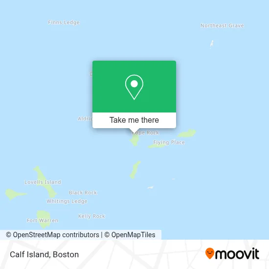 Calf Island map