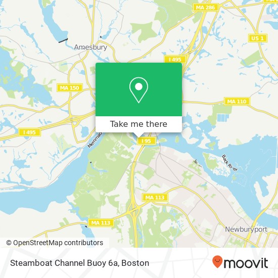 Steamboat Channel Buoy 6a map