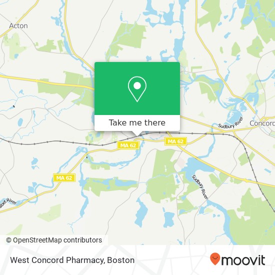 West Concord Pharmacy map