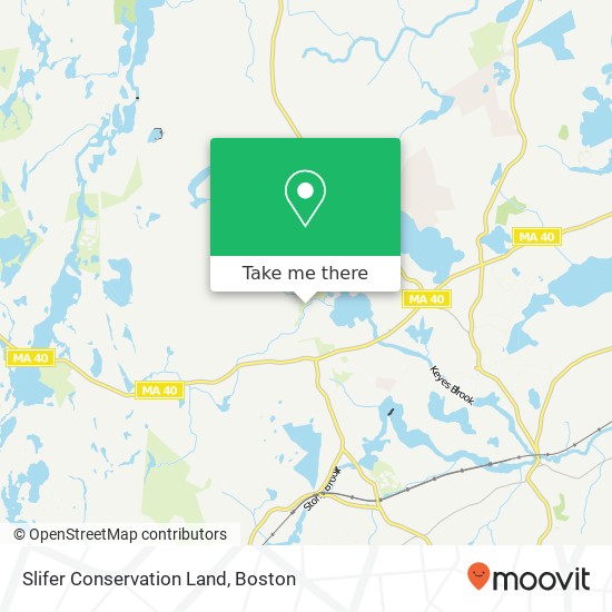 Slifer Conservation Land map