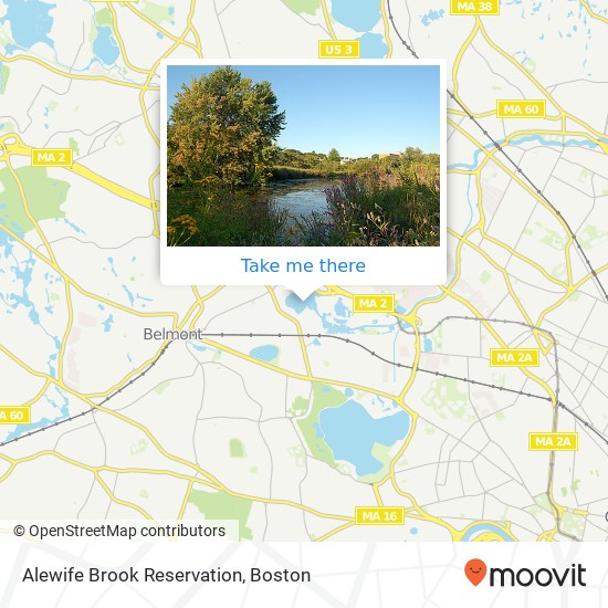 Mapa de Alewife Brook Reservation