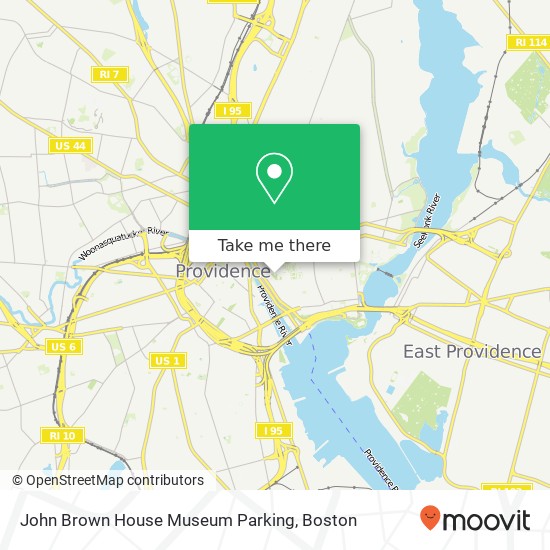 Mapa de John Brown House Museum Parking