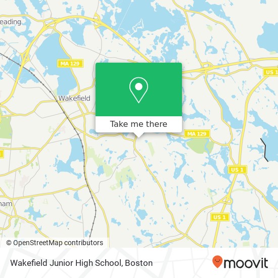 Wakefield Junior High School map