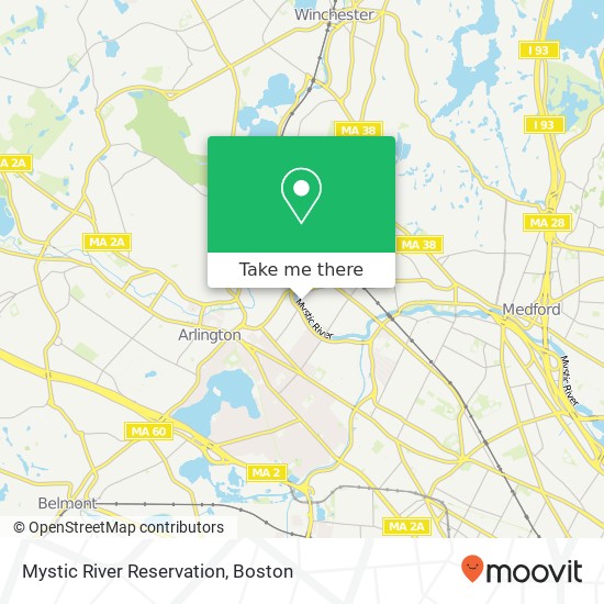 Mapa de Mystic River Reservation