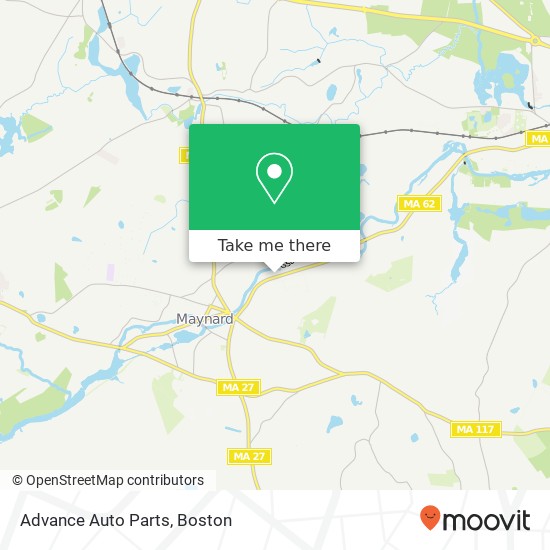 Advance Auto Parts map