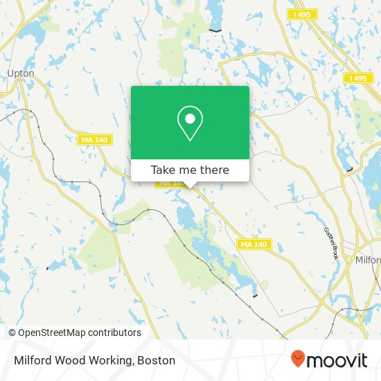 Milford Wood Working map