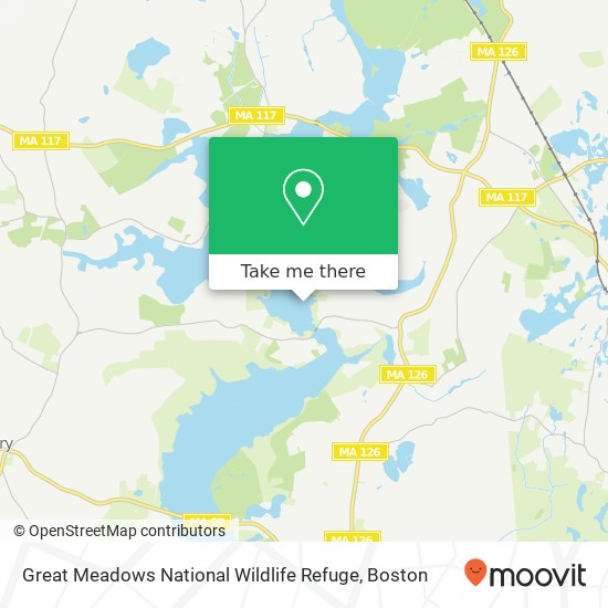 Great Meadows National Wildlife Refuge map