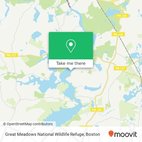 Great Meadows National Wildlife Refuge map