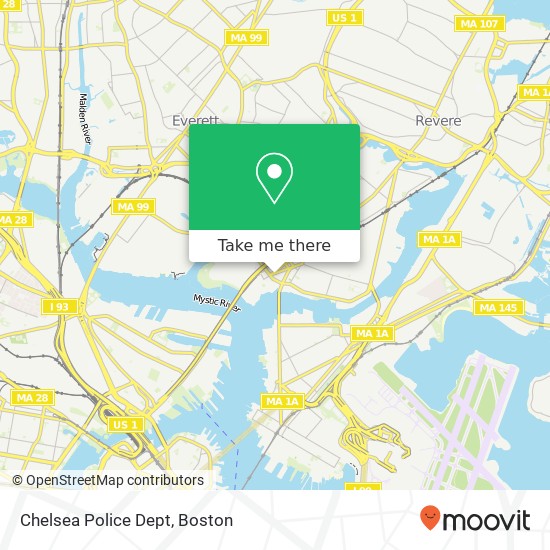 Mapa de Chelsea Police Dept