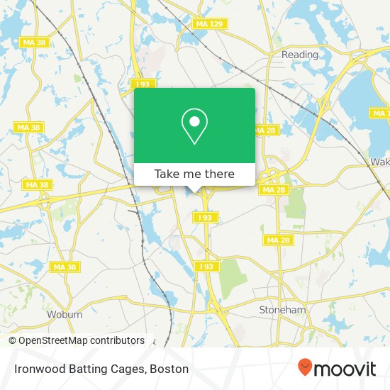 Ironwood Batting Cages map