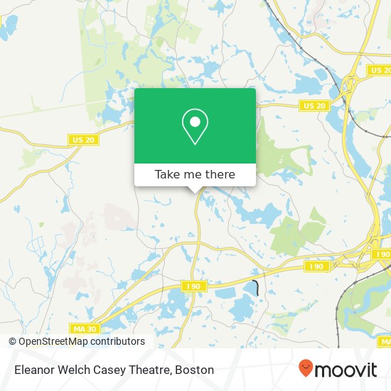 Mapa de Eleanor Welch Casey Theatre