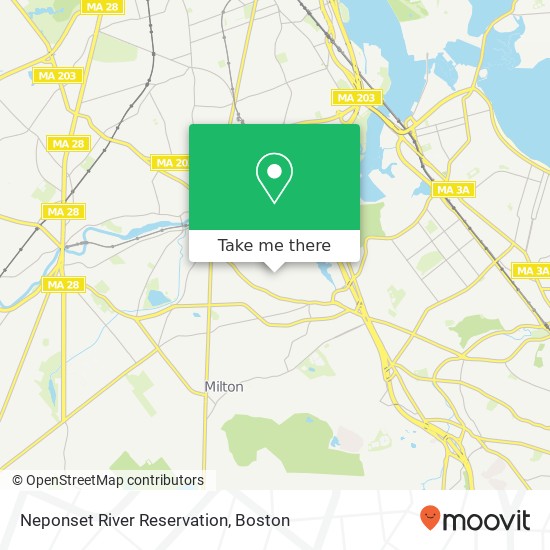 Neponset River Reservation map