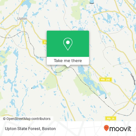 Upton State Forest map