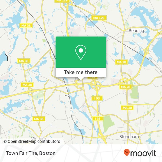 Town Fair Tire map