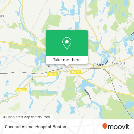 Mapa de Concord Animal Hospital