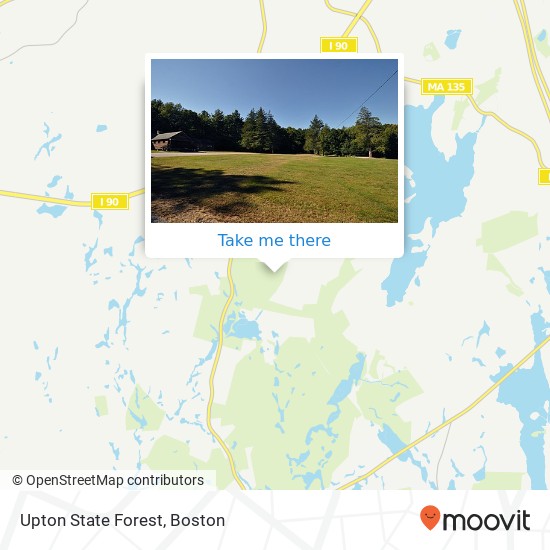 Upton State Forest map